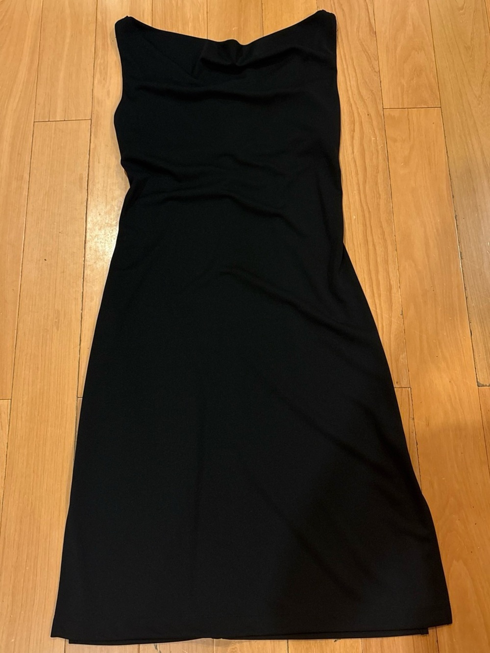 Express Black Strapless Midi Dress